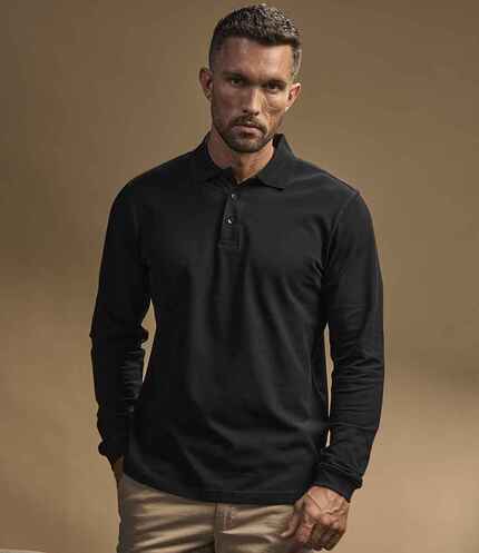 Tee Jays Luxury Stretch Long Sleeve Polo Shirt 3