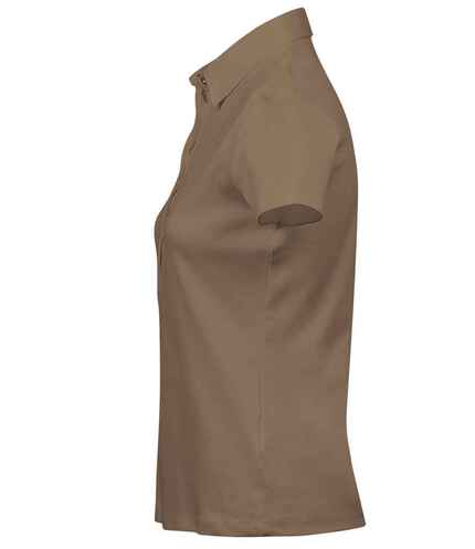 Tee Jays Ladies Pima Cotton Interlock Polo Shirt 1