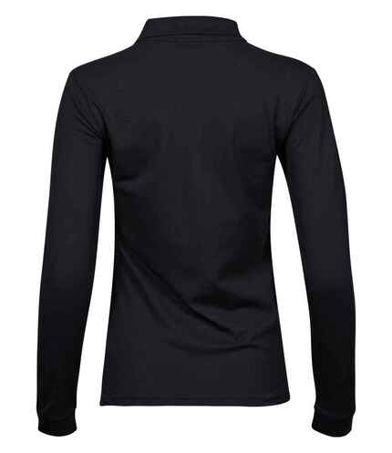 Tee Jays Ladies Luxury Stretch Long Sleeve Polo Shirt 2