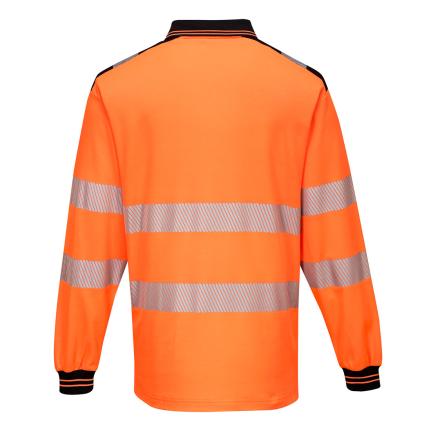 Portwest
 PW3 Hi-Vis Cotton Comfort Polo Shirt L/S 1