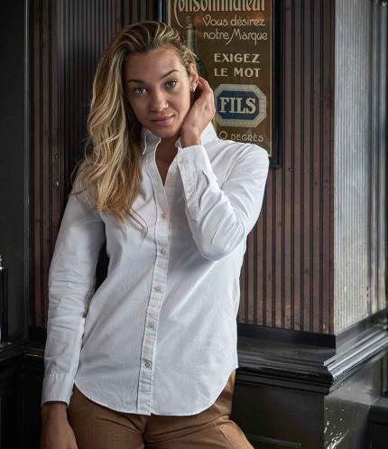 Tee Jays Ladies Perfect Long Sleeve Oxford Shirt 2