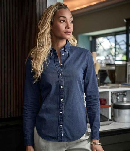 Tee Jays Ladies Long Sleeve Casual Twill Shirt 3
