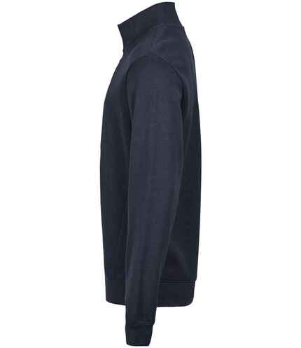 Tee Jays Ribbed Interlock Half Zip Sweatshirt 1