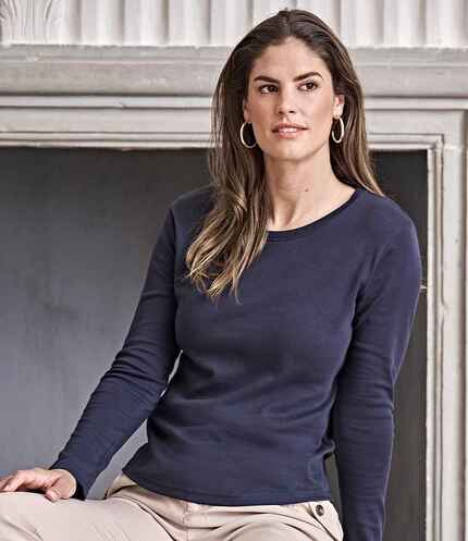 Tee Jays Ladies Long Sleeve Interlock T-Shirt 3