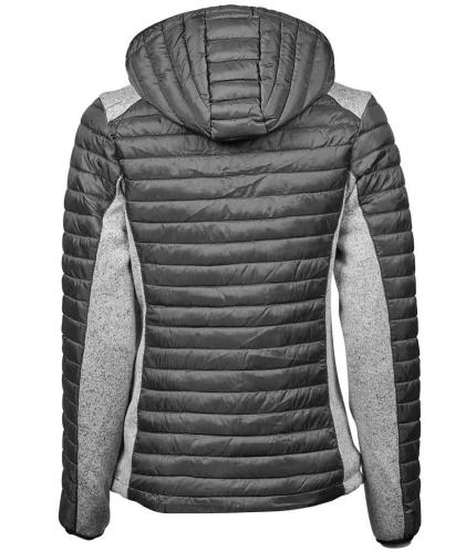 Tee Jays Ladies Crossover Hooded Padded Outdoor Jacket 2