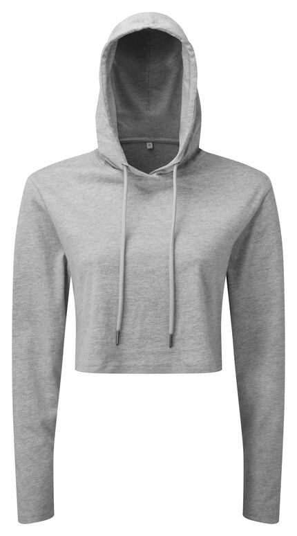 TriDri Women's Cropped Hooded Long Sleeve T-shirt
