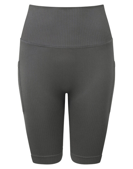 TriDri Women's ribbed seamless '3D Fit' cycle shorts 0