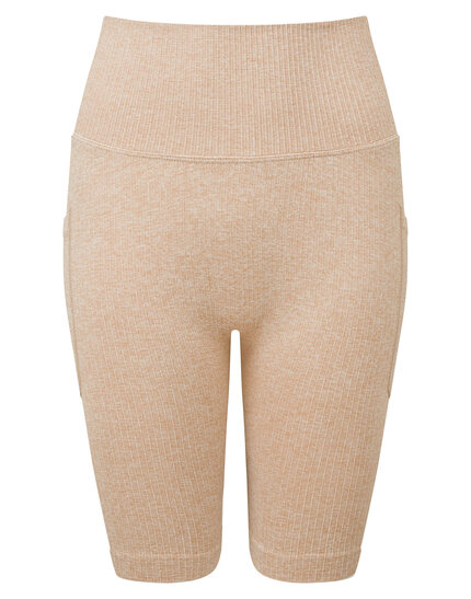 TriDri Women's ribbed seamless '3D Fit' cycle shorts 0