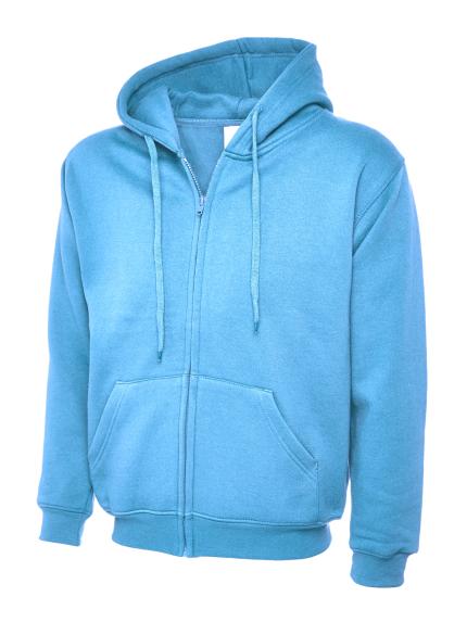 Uneek Adults Classic Full Zip Hooded Sweatshirt