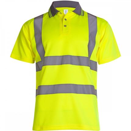 Uneek Hi Vis Short Sleeve Polo Shirt 0