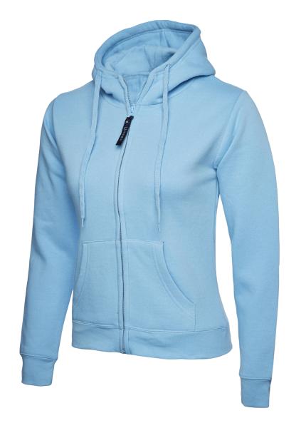 Uneek Ladies Classic Full Zip Hooded Sweatshirt