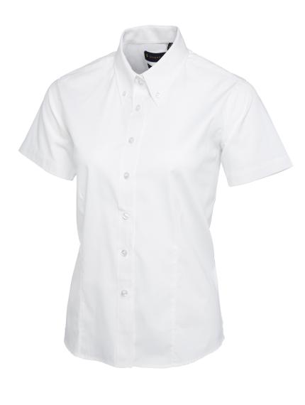 Uneek Ladies Pinpoint Oxford Short Sleeve Shirt