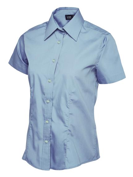 Uneek Ladies Poplin Half Sleeve Shirt