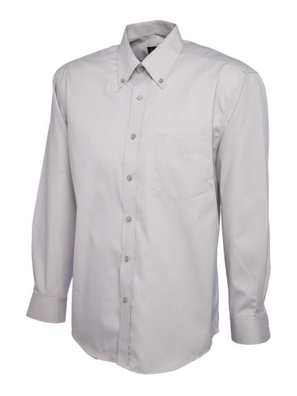 Uneek Mens Pinpoint Long Sleeve Oxford Shirt 1