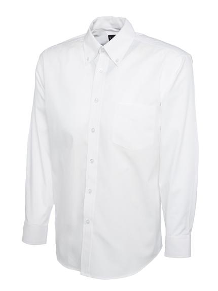 Uneek Mens Pinpoint Long Sleeve Oxford Shirt 1