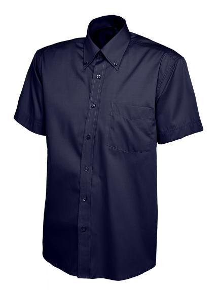 Uneek Mens Pinpoint Short Sleeve Oxford Shirt 1