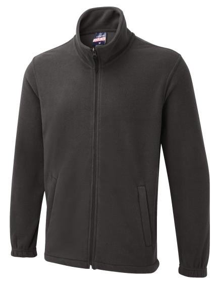 Uneek UX Full Zip Fleece - Charcoal | Order Uniform UK Ltd