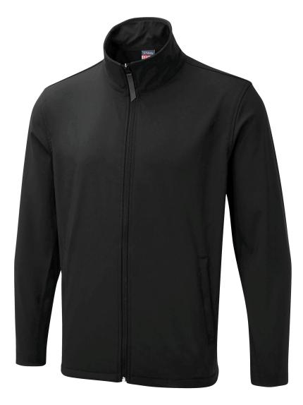 Uneek UX Printable Soft Shell Jacket - Black | Order Uniform UK Ltd