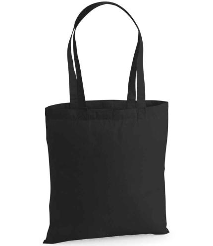 Westford Mill Premium Cotton Tote Bag - Black | Order Uniform UK Ltd