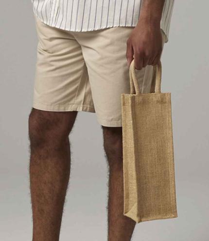 Westford Mill Shimmer Jute Bottle Bag 1