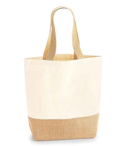 Westford Mill Jute Base Canvas Shopper