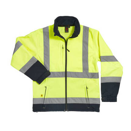 Warrior Hi Vis 2-Tone Soft Shell 0