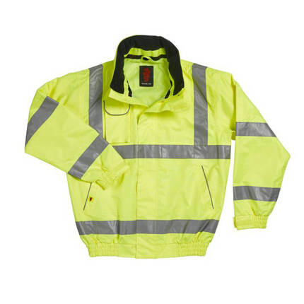 Warrior Hi Vis Breathable Bomber Jacket 0
