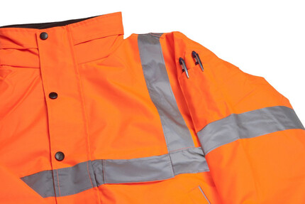 Warrior Hi-Vis Fleece Lined Bomber Jacket 2