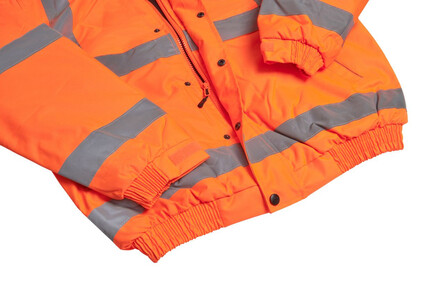 Warrior Hi-Vis Fleece Lined Bomber Jacket 1
