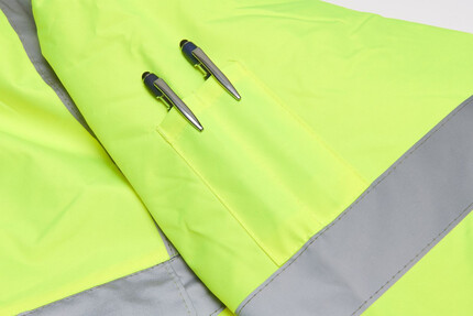 Warrior Hi-Vis Fleece Lined Bomber Jacket 1