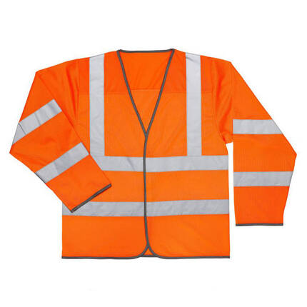 Warrior Hi Vis Long Sleeve Mesh Waistcoat 0