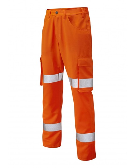 LEO YELLAND ISO 20471 Cl 1 Lightweight Poly/Cotton Cargo Trouser