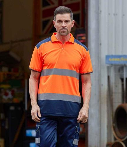 Yoko Two Tone Short Sleeve Polo Shirt 2