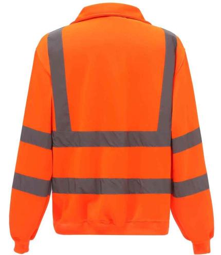 Yoko Hi-Vis Zip Neck Sweatshirt 1