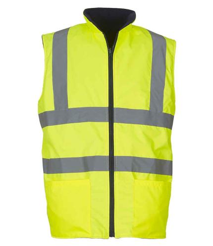 Yoko Hi-Vis Reversible Fleece Bodywarmer