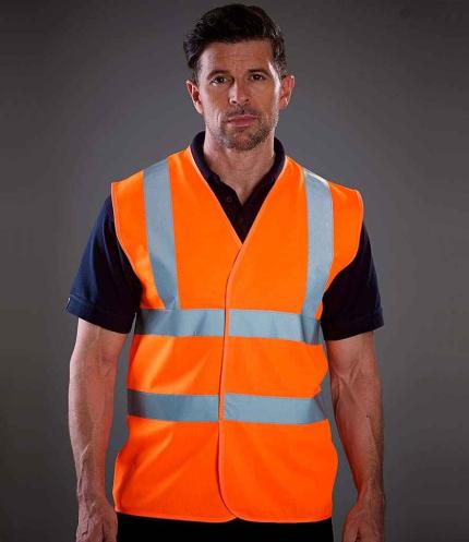 Yoko Hi-Vis Two Band and Braces Waistcoat 1