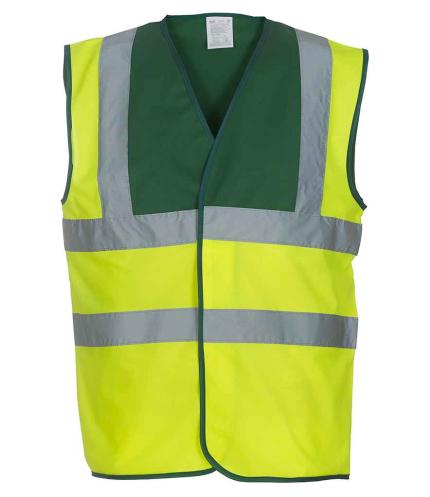 Yoko Hi-Vis Two Band and Braces Waistcoat
