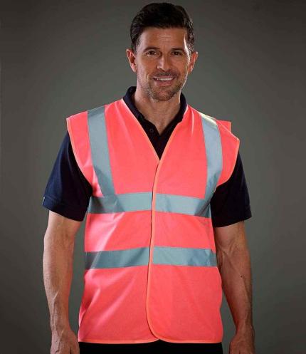 Yoko Hi-Vis Two Band and Braces Waistcoat 1