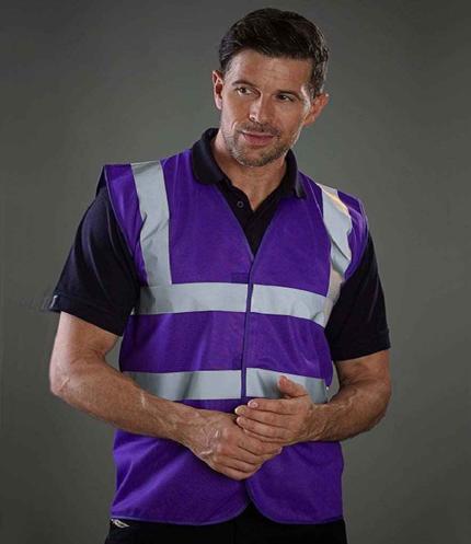 Yoko Hi-Vis Two Band and Braces Waistcoat 1