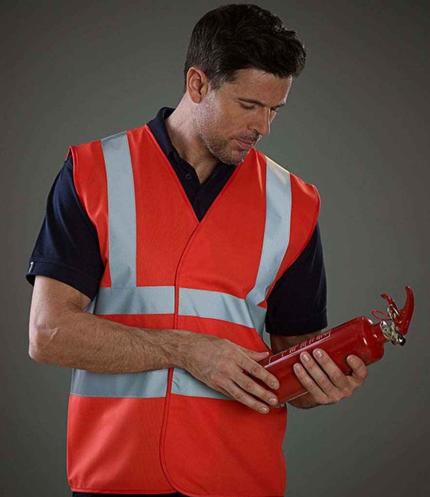 Yoko Hi-Vis Two Band and Braces Waistcoat 1