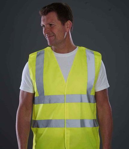 Yoko Hi-Vis Two Band and Braces Waistcoat 1
