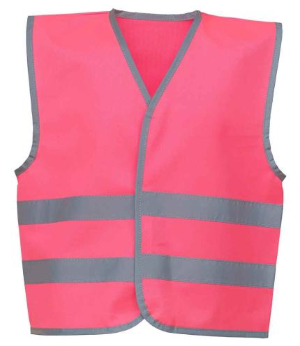 Yoko Kids Hi-Vis Two Band Waistcoat