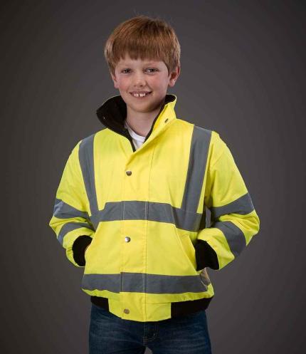 Yoko Kids Hi-Vis Bomber Jacket 1