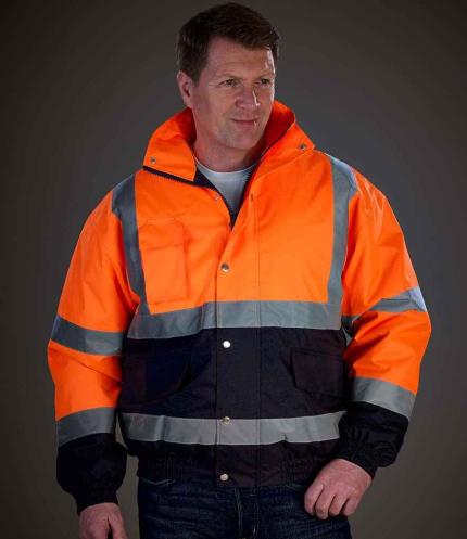 Yoko Hi-Vis Two Tone Bomber Jacket 1