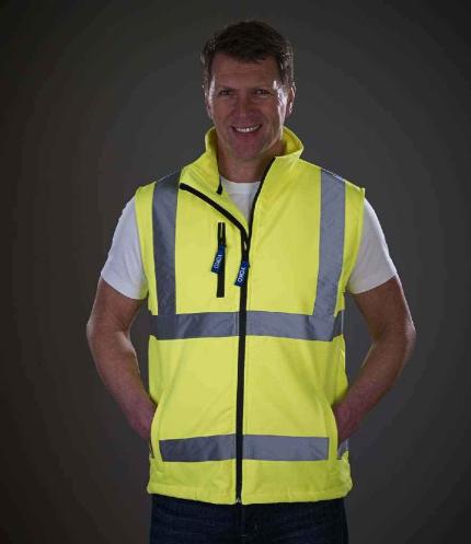 Yoko Hi-Vis Soft Shell Gilet 1