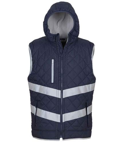 Yoko Hi-Vis Kensington Hooded Gilet