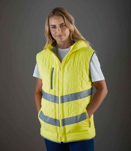 Yoko Hi-Vis Kensington Hooded Gilet 2