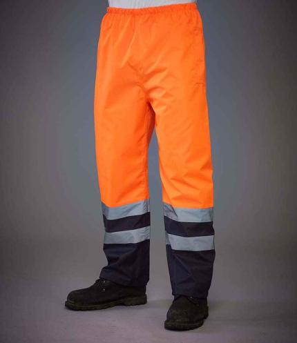 Yoko Hi-Vis Two Tone Waterproof Overtrousers 1