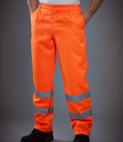 Yoko Hi-Vis Poly/Cotton Work Trousers