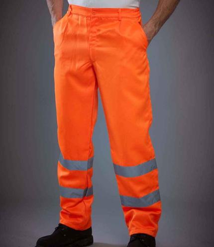 Yoko Hi-Vis Poly/Cotton Work Trousers 1